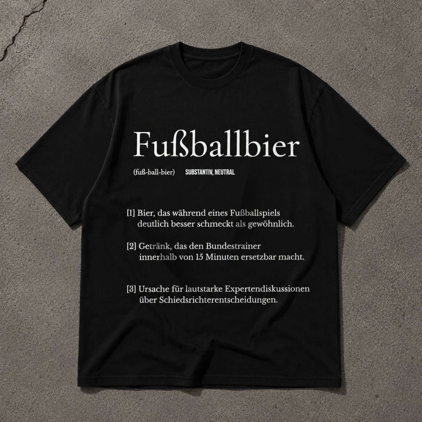 Fußballbier Oversized Shirt