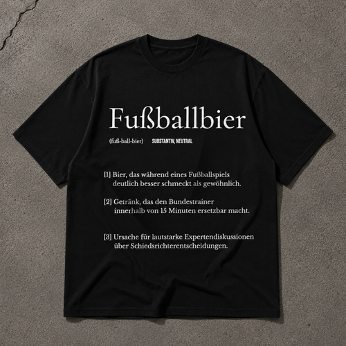 Fußballbier Oversized Shirt